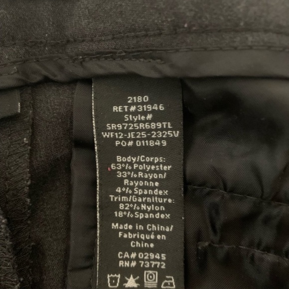 4/$20 𝅺Charcoal dark grey trouser dress pants Dream Fit Body shaper - Picture 4 of 6